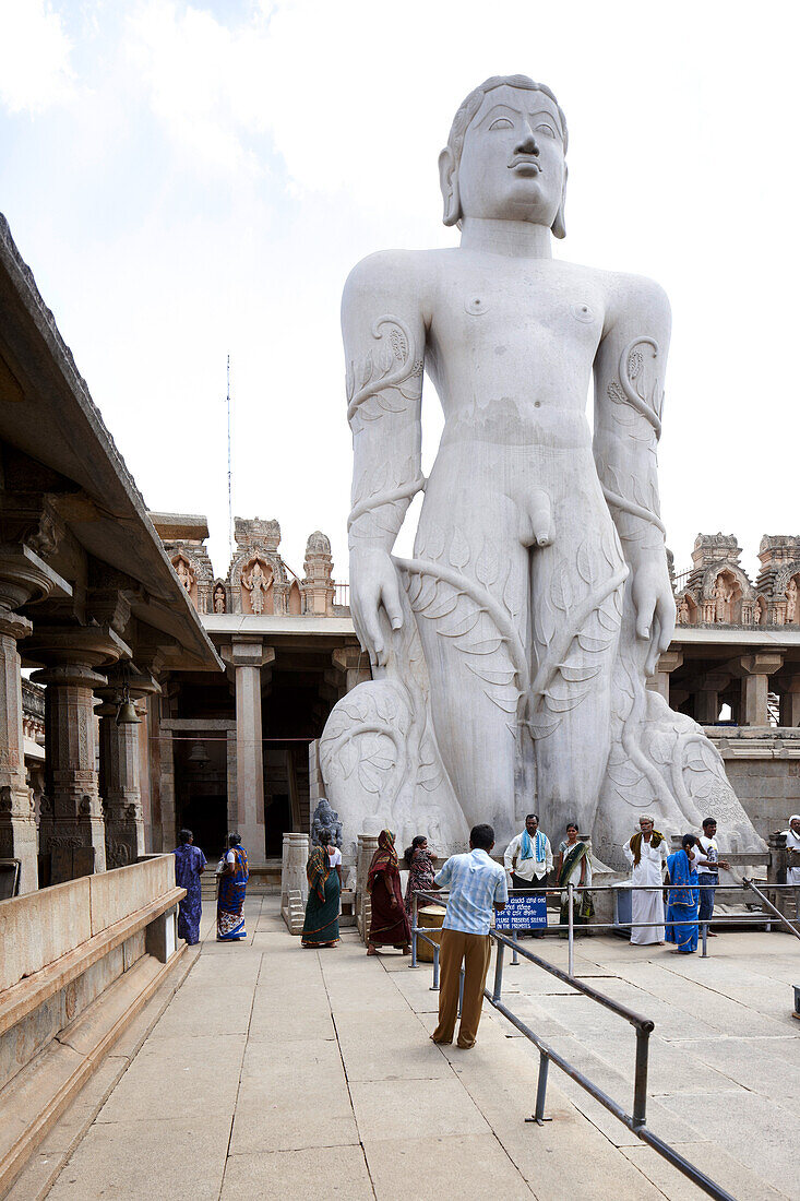 Gomateshvara Statue, Shravanabelagola, Karnataka, Indien