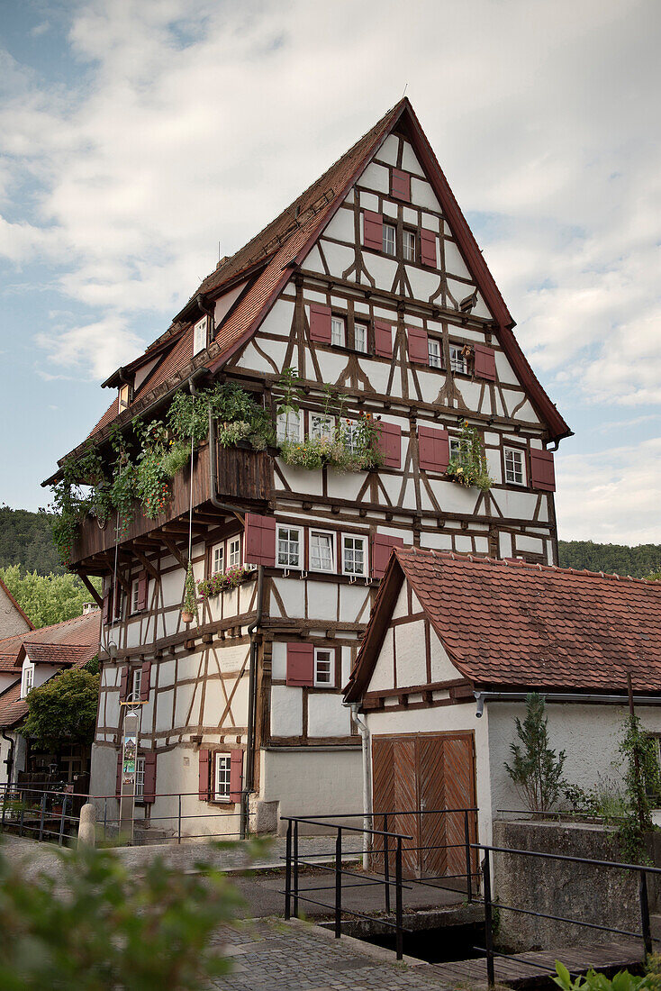 Half-timber house, Blaubeuren, Baden-Wuerttemberg, Germany