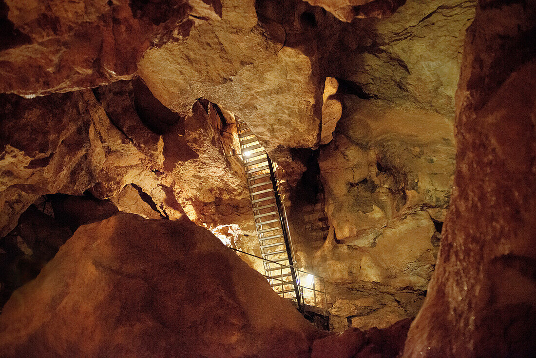 Laichinger Tiefenhoehle, Laichingen, Swabian Alp, Baden-Wuerttemberg, Germany