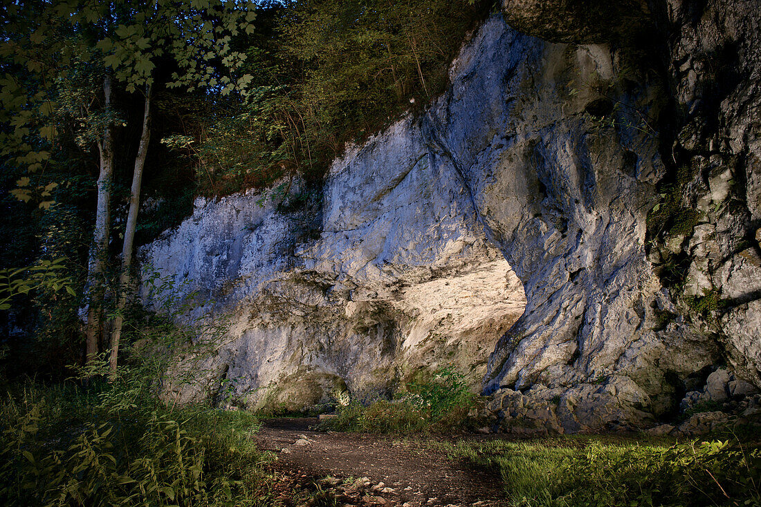 Cave Hohlenstein, Lonetal, Baden-Wuerttemberg, Germany