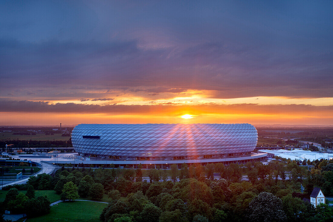 Allianz Arena during Champions League Final 2012, Munich, Upper Bavaria, Bavaria, Germany