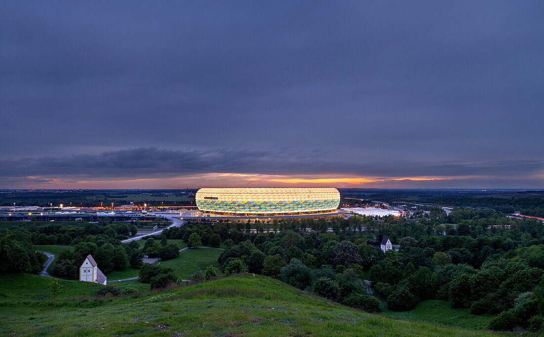 Allianz Arena during Champions League Final 2012, Munich, Upper Bavaria, Bavaria, Germany