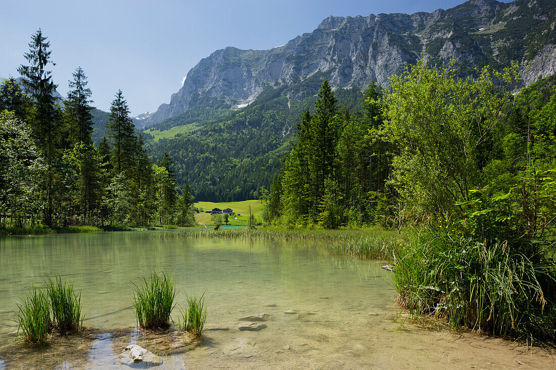 Lake Hintersee, Berchtesgadener Land, Bavaria, Germany