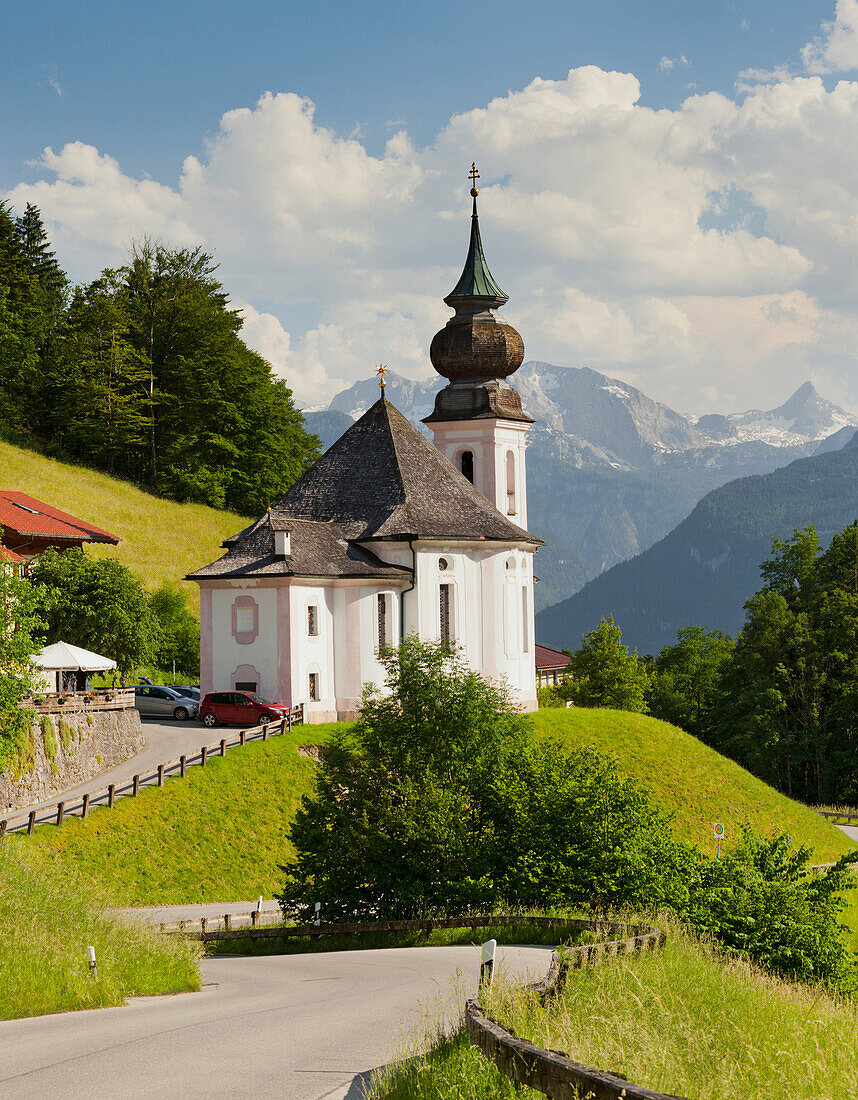 Maria Gern church, Vordergern, Berchtesgadener Land, Bavaria, Germany