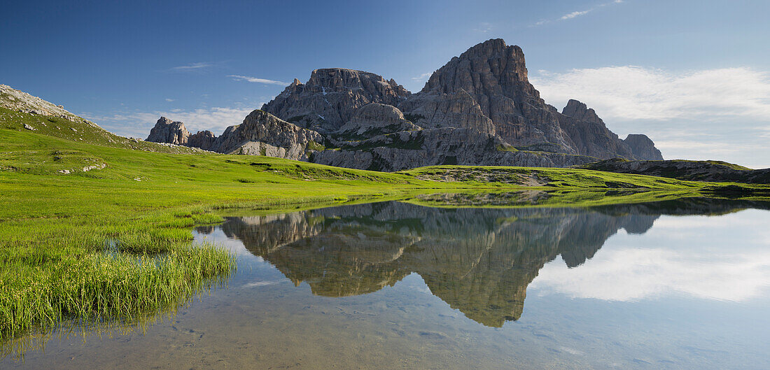 Neunerkofel, Bodenalpe, Bodenseen lake, South Tyrol, Dolomites, Italy