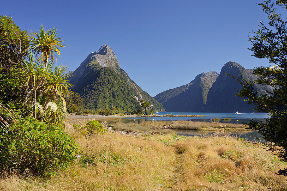 Milford Sound, Fiordland Nationalpark, Southland, Südinsel, Neuseeland