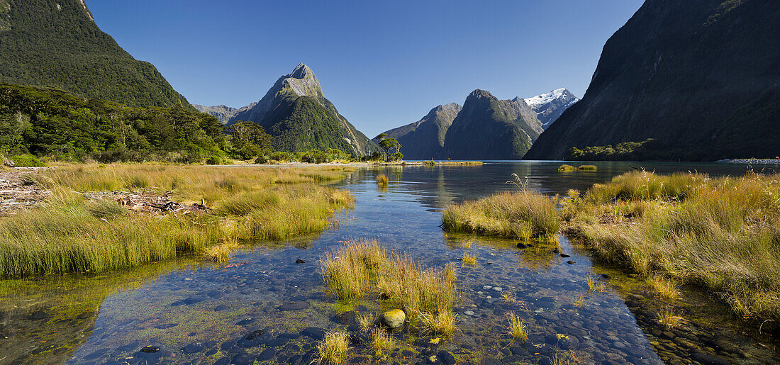 Milford Sound, Fiordland National Park, Southland, South Island, New Zealand