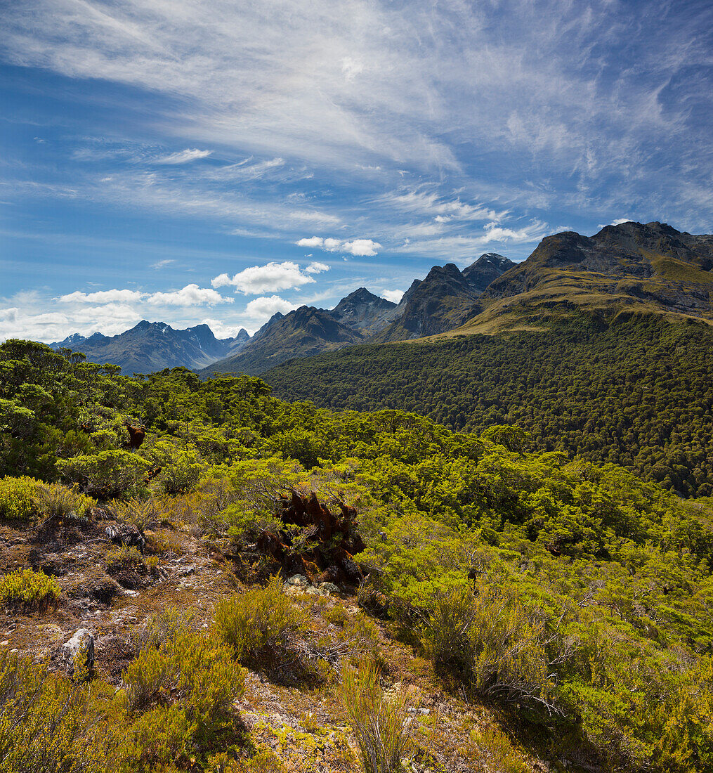 Key Summit, Fiordland National Park, Southland, South Island, New Zealand