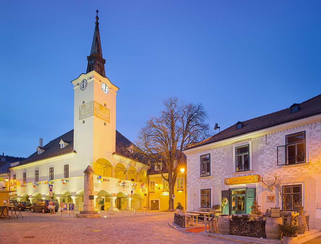 Town hall in Gumpoldskirchen, Moedling, Lower Austria, Austria