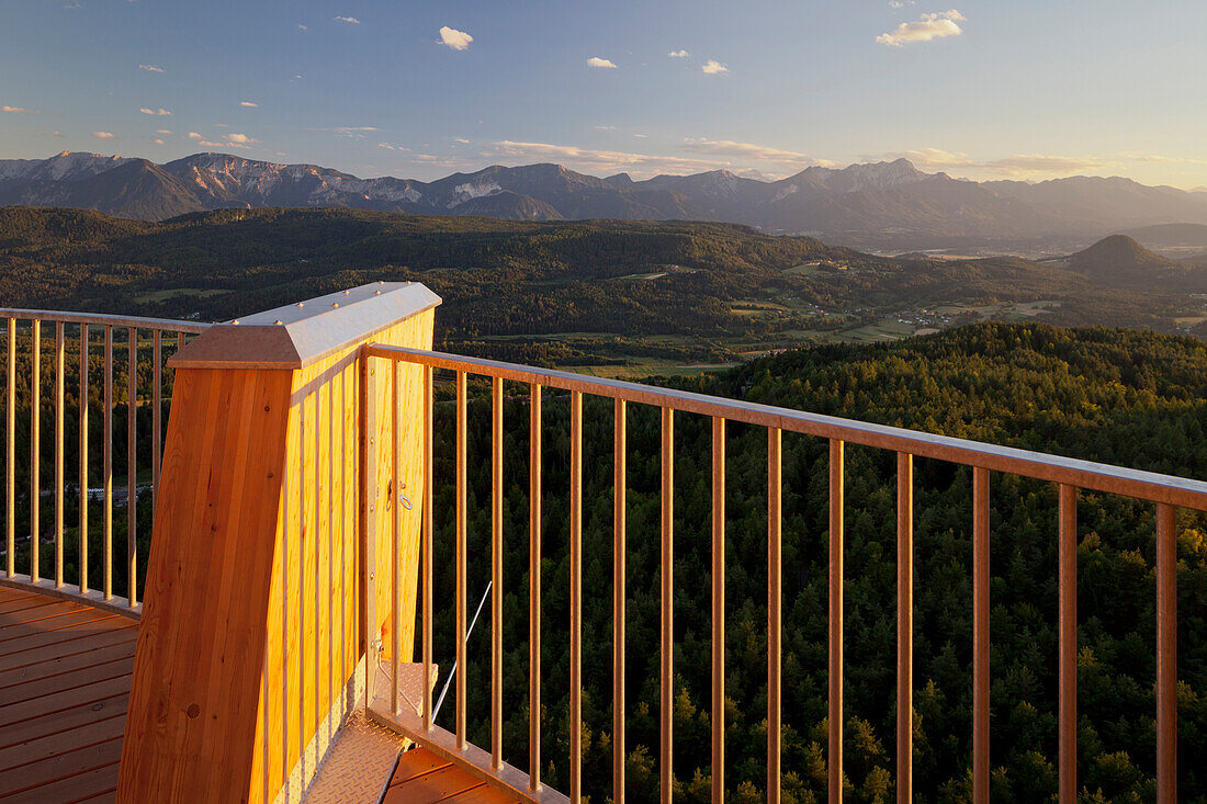 Observation platform on the Pyramidenkogel tower, Karawanks, Carinthia, Austria