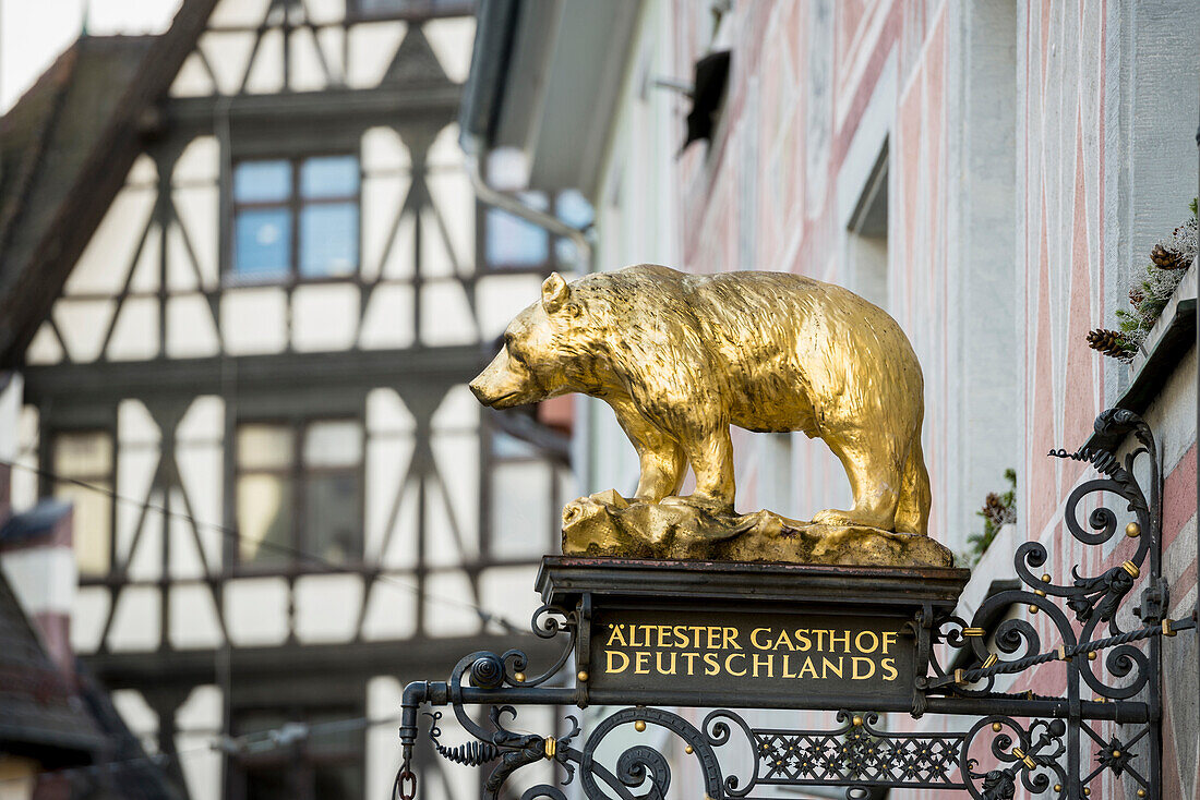 Zum Goldenen Bären, ältester Gasthof Deutschlands, Freiburg im Breisgau, Schwarzwald, Baden-Württemberg, Deutschland