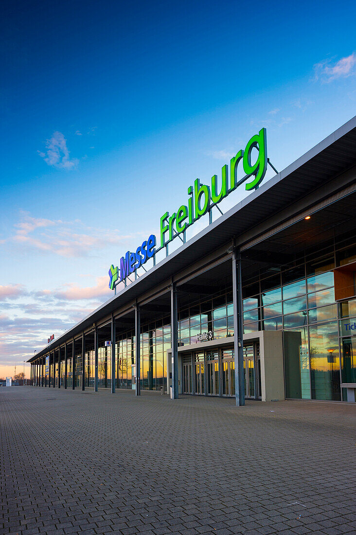 Messe Freiburg, exhibition center, Freiburg im Breisgau, Black Forest, Baden-Wuerttemberg, Germany