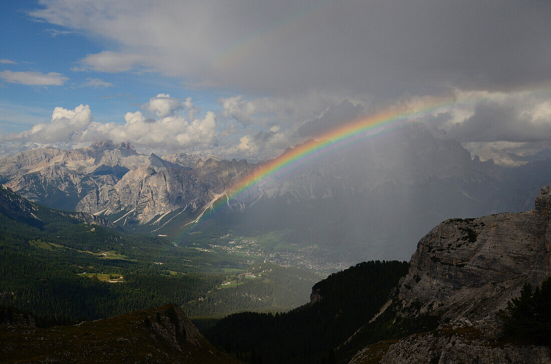 Rainbow, Cortina d Ampezzo, Dolomites, Veneto, Italy