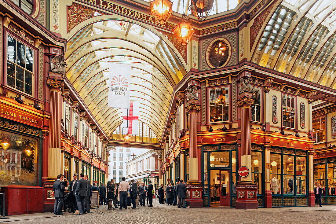 Leadenhall Market, City, London, England, Vereinigtes Königreich