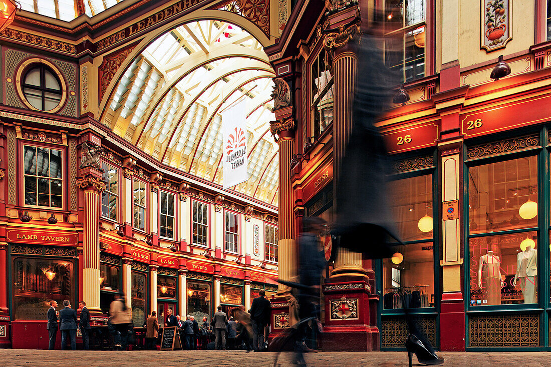 Leadenhall Market, City, London, England, Vereinigtes Königreich