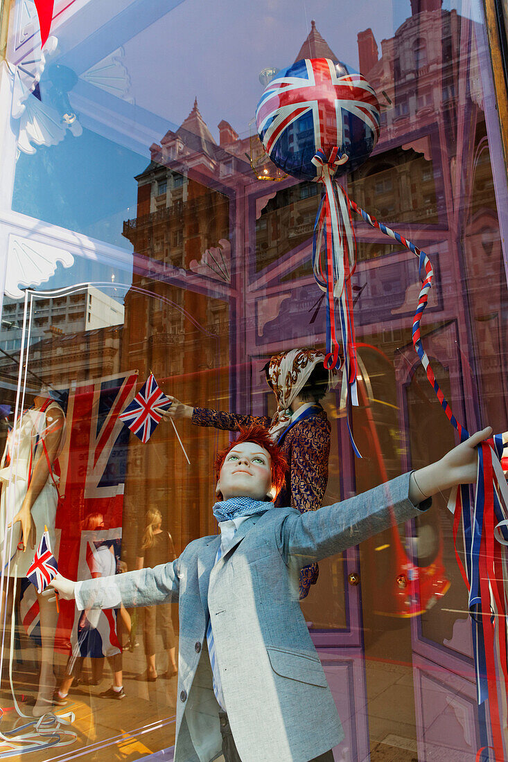 Window of the department store Harvey Nichols, Knightsbridge, London, England, United Kingdom