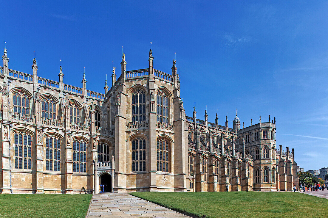 St. George's Chapel, Lower Ward, Windsor Castle, Windsor, London, England, United Kingdom