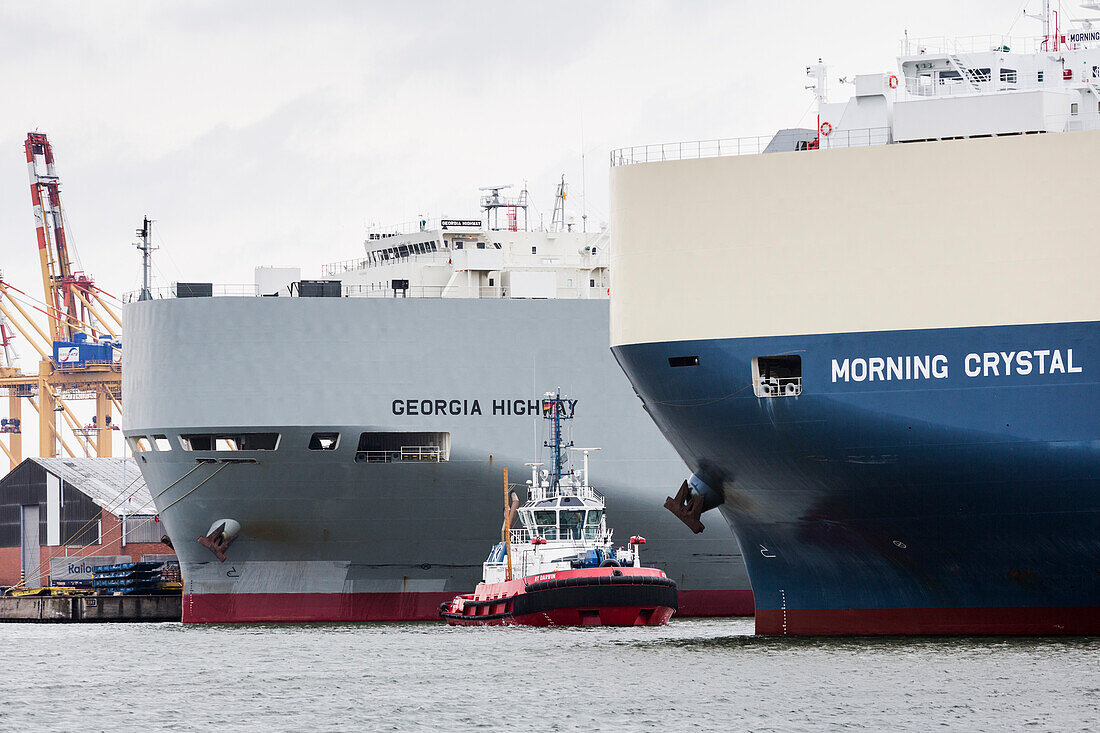 Vehicle carrier in Bremerhaven, Germany