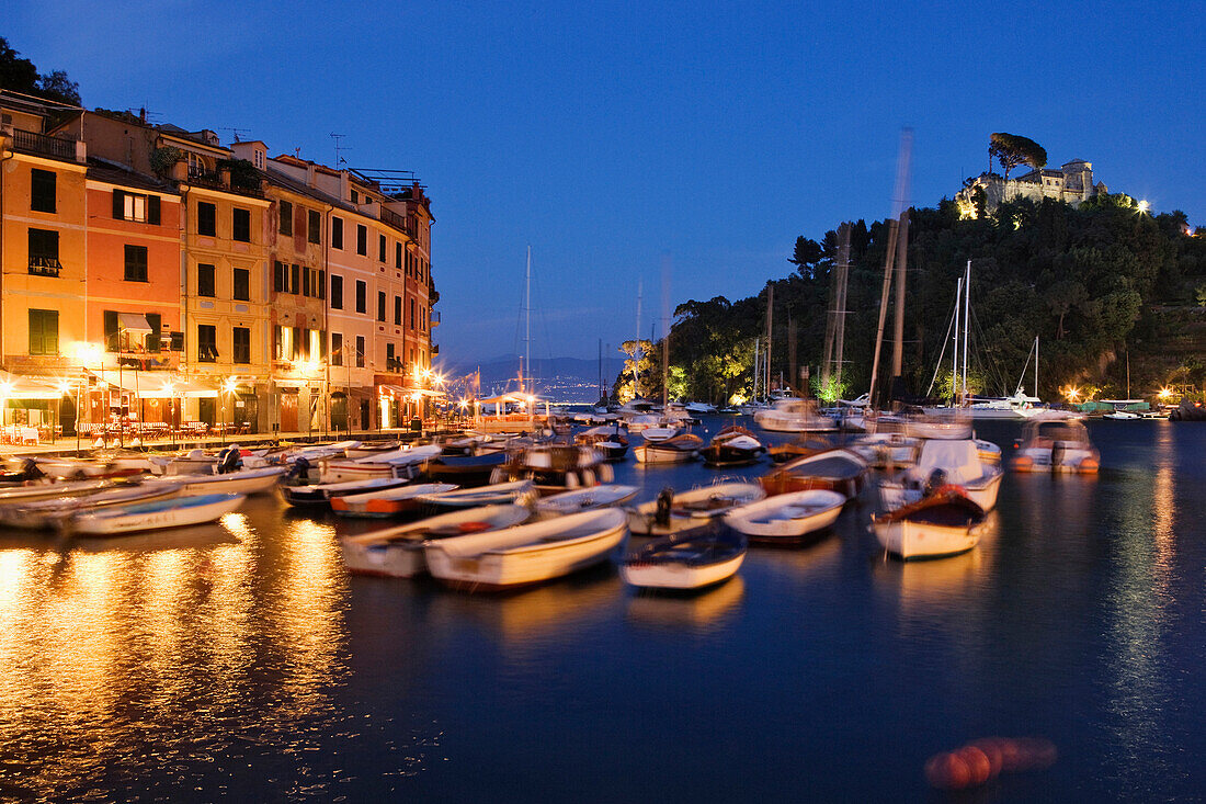 Portofino at Dusk, Portofino, Liguria, Italy
