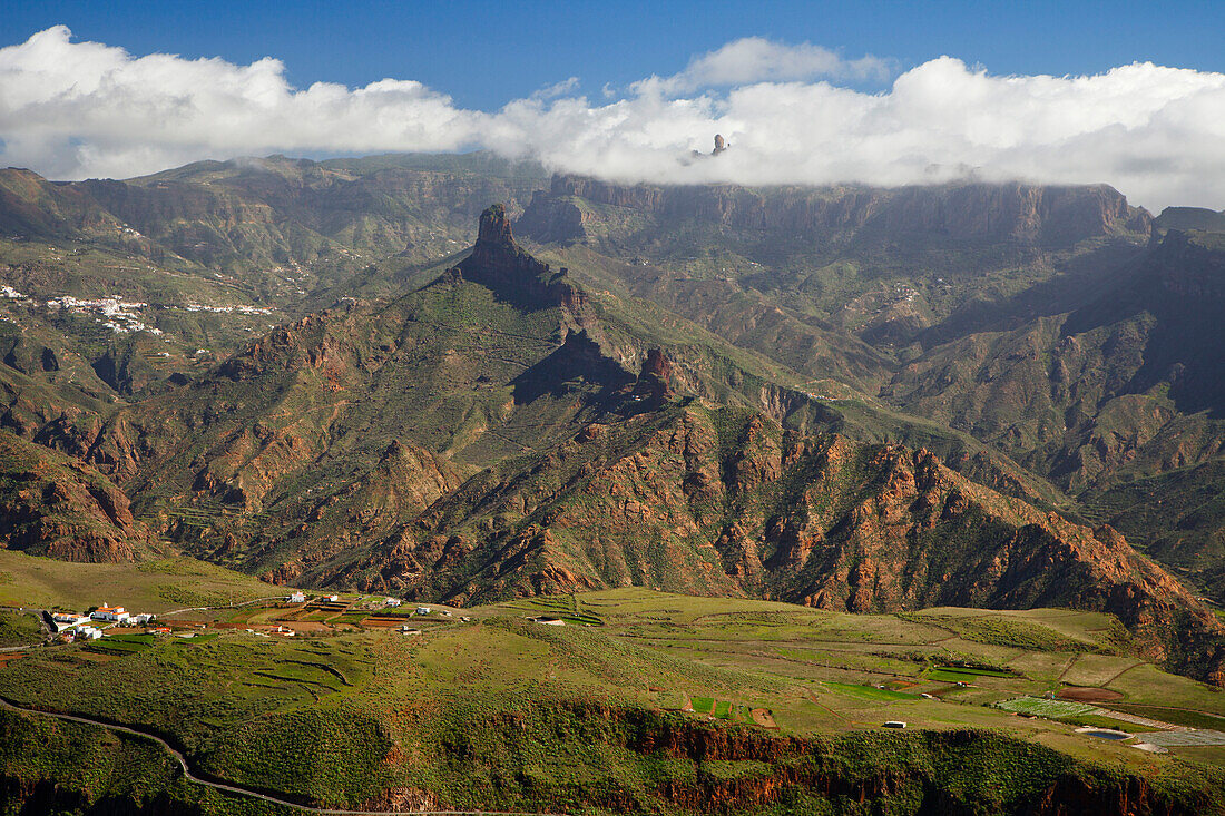 Roque Nublo, Roque Bentayga, Meseta de Acusa, Parque Rural del Nublo, Natural Preserve, mountains, UNESCO Biosphere Reserve, center, Gran Canaria, Canary Islands, Spain, Europe