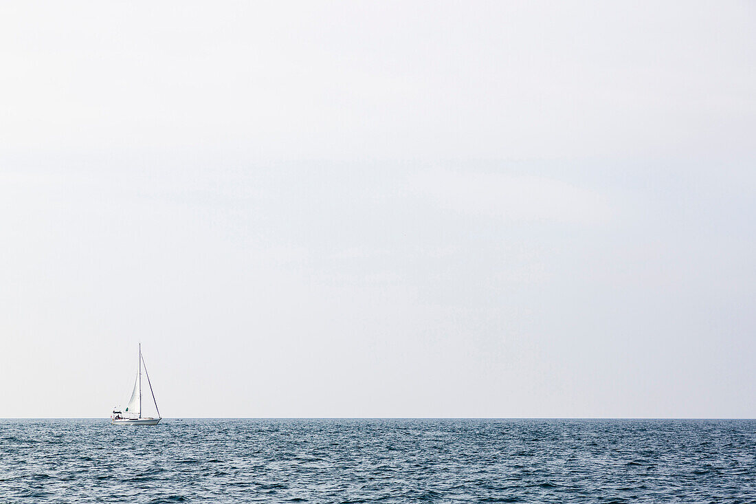 Sailing boat on Mediterranean Sea, Istria, Croatia
