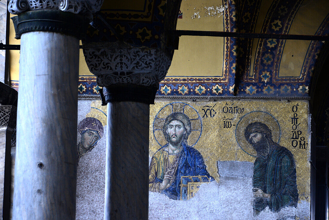 Deesis mosaic, Hagia Sophia, Istanbul, Turkey