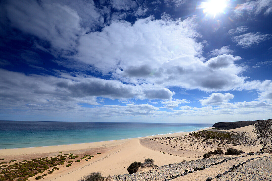 Playa de Sotavento de Jandia, Fuerteventura, Kanarische Inseln, Spanien