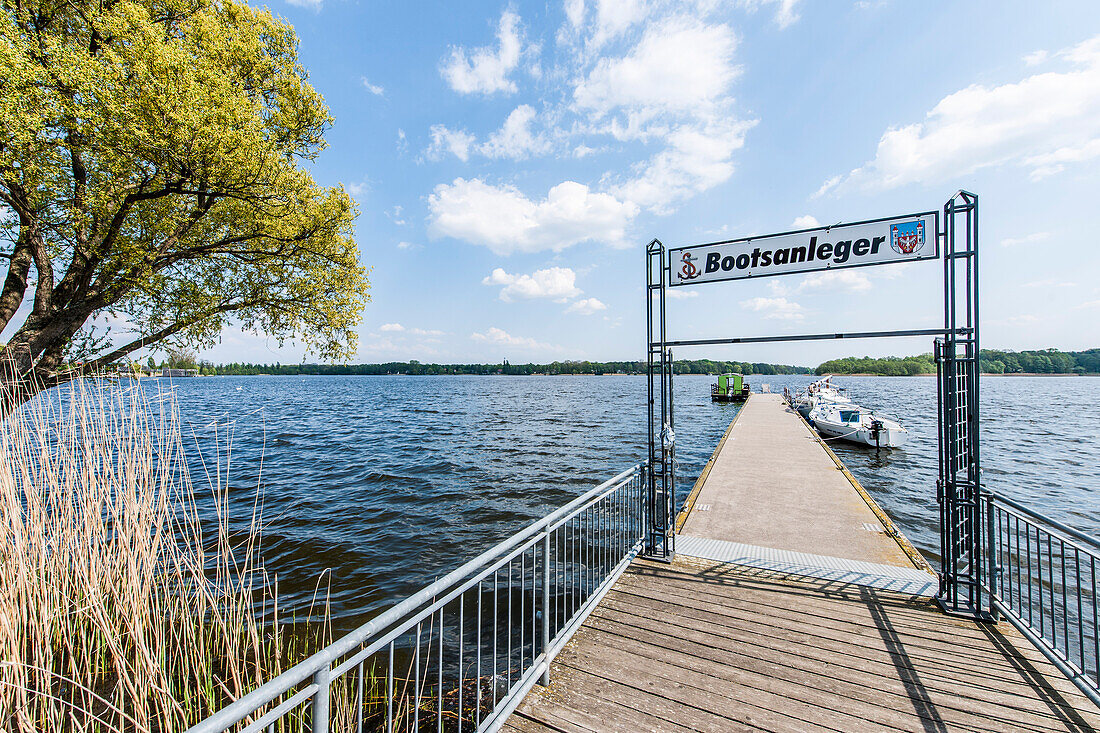Lake promenade of Neuruppin, Brandenburg, Germany