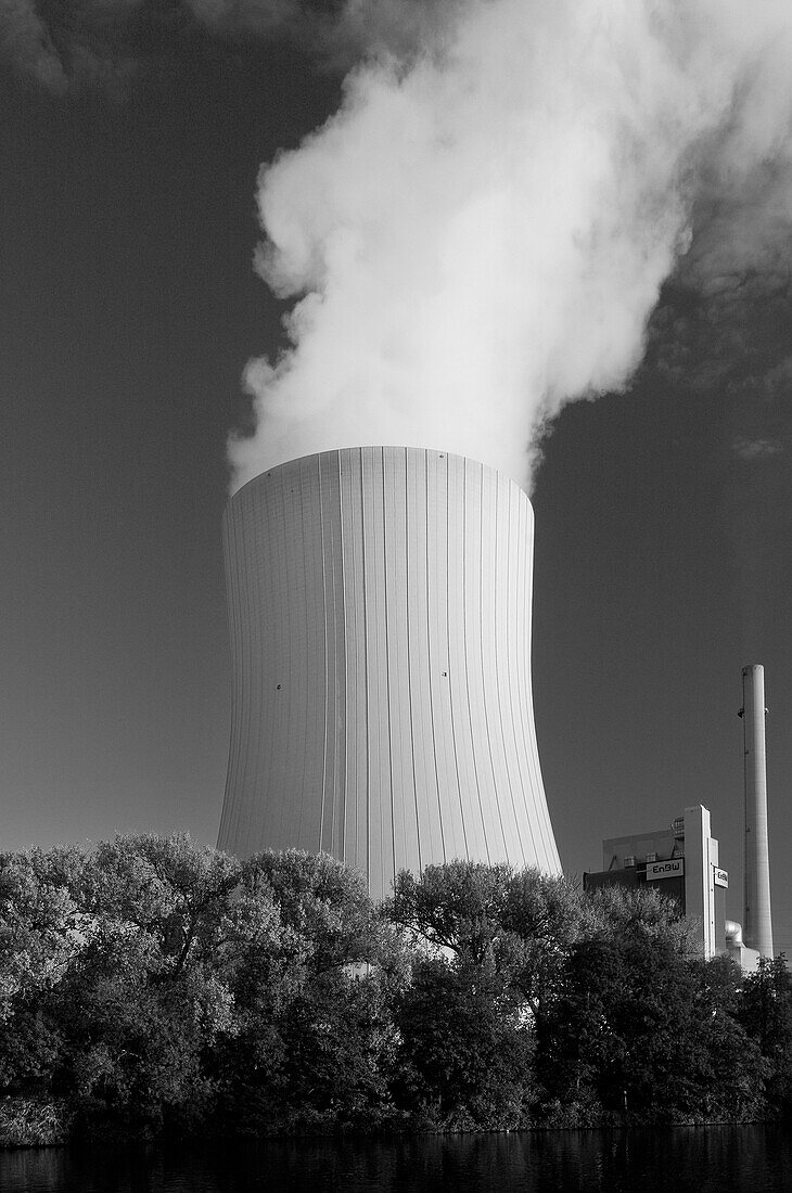 Power plant, Heilbronn, Baden-Wuerttemberg, Germany