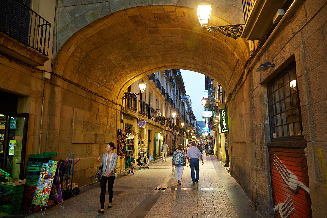 Parte vieja. Alte Stadt. Donostia. San Sebastian. Baskenland. Spanien.