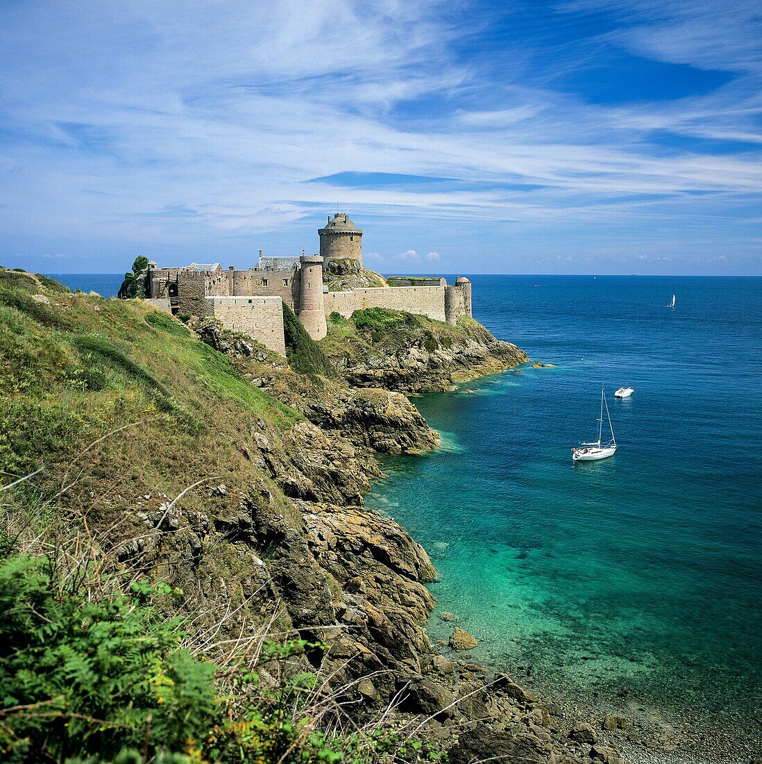 ´Fort La Latte´ castle 13th Century by the sea Brittany France.