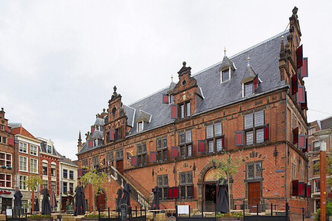 De Waagh at the Grote Markt, Nijmegen, Province of Gelderland, The Netherlands, Europe