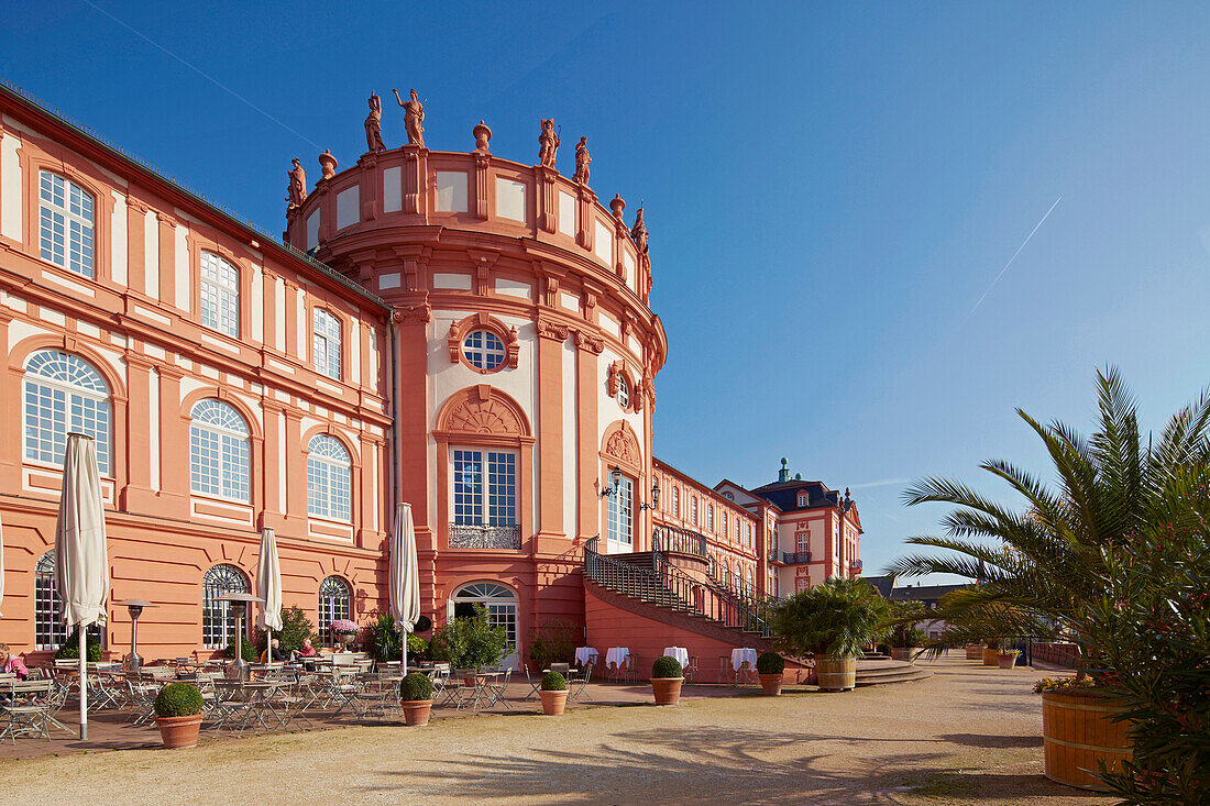 Biebrich castle, 18th century, Wiesbaden, Rhine, Mittelrhein, Middle Rhine, Hesse, Germany, Europe