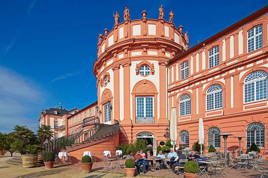 Barockschloß Biebrich, 18.Jh., Wiesbaden, Rhein, Mittelrhein, Hessen, Deutschland, Europa