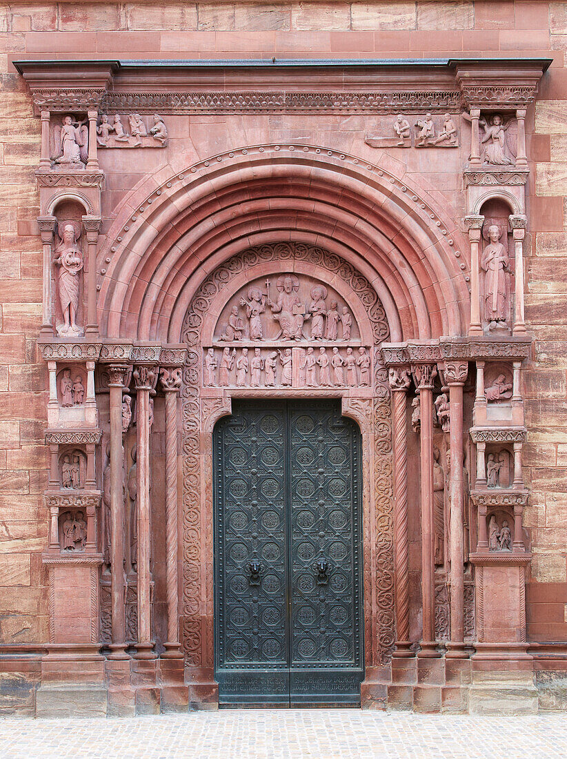 Galluspforte Basler Münster, Münster Unserer Lieben Frauen, Basel, Schweiz, Europa