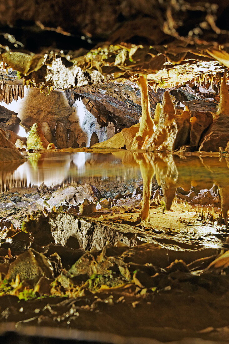 Gough Cave, Cheddar Gorge, Cheddar, Somerset, Avon, England, Grossbritannien