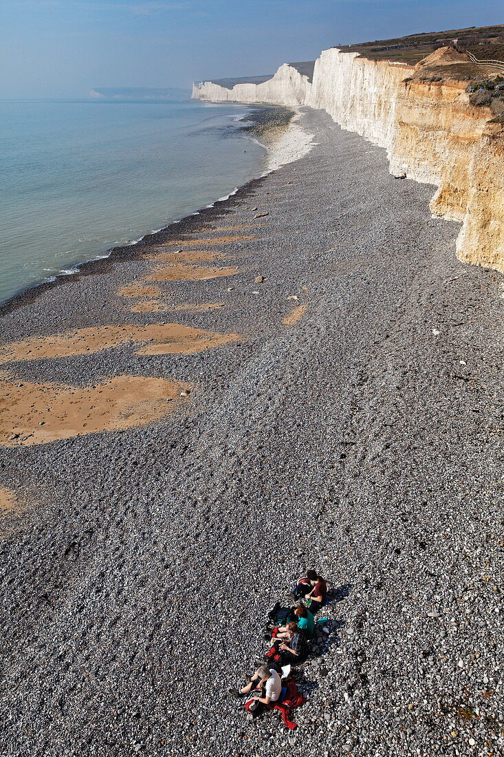 Seven Sisters cliffs, East Sussex, England, Great Britain