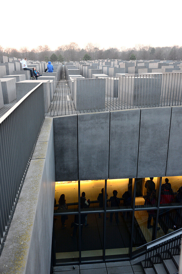 At the Holocaust memorial, Berlin, Germany