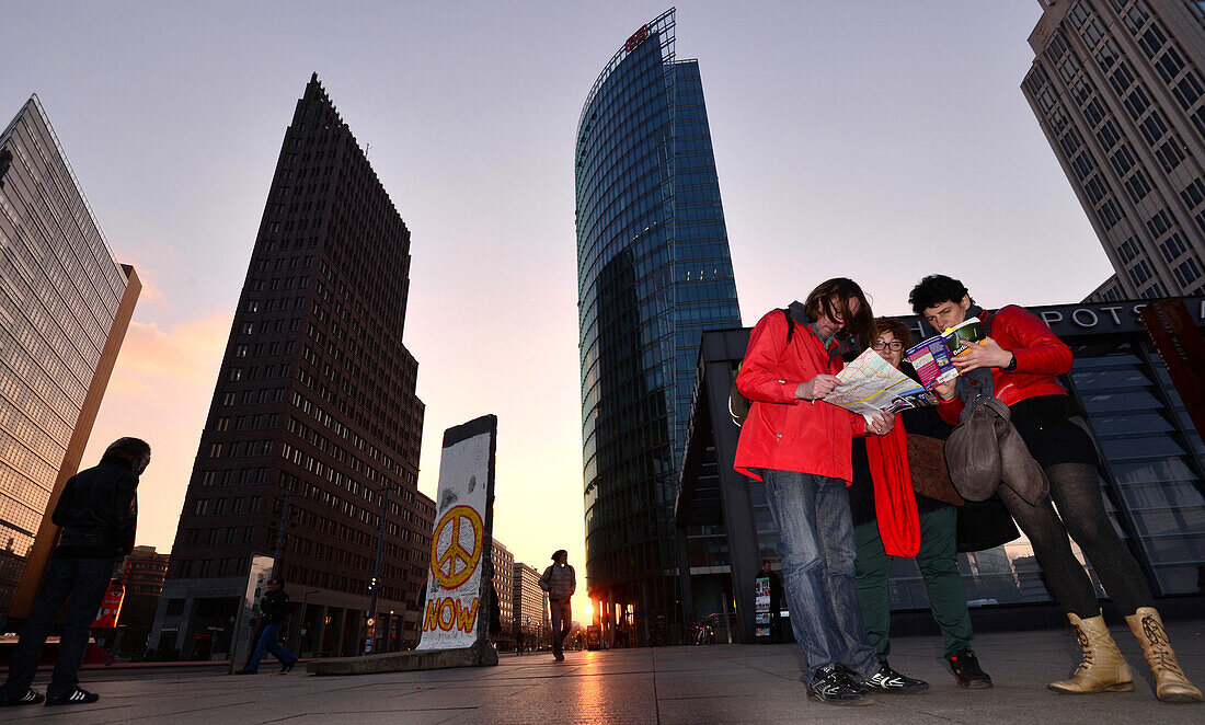 Potsdamer Platz at sunset, Berlin, Germany