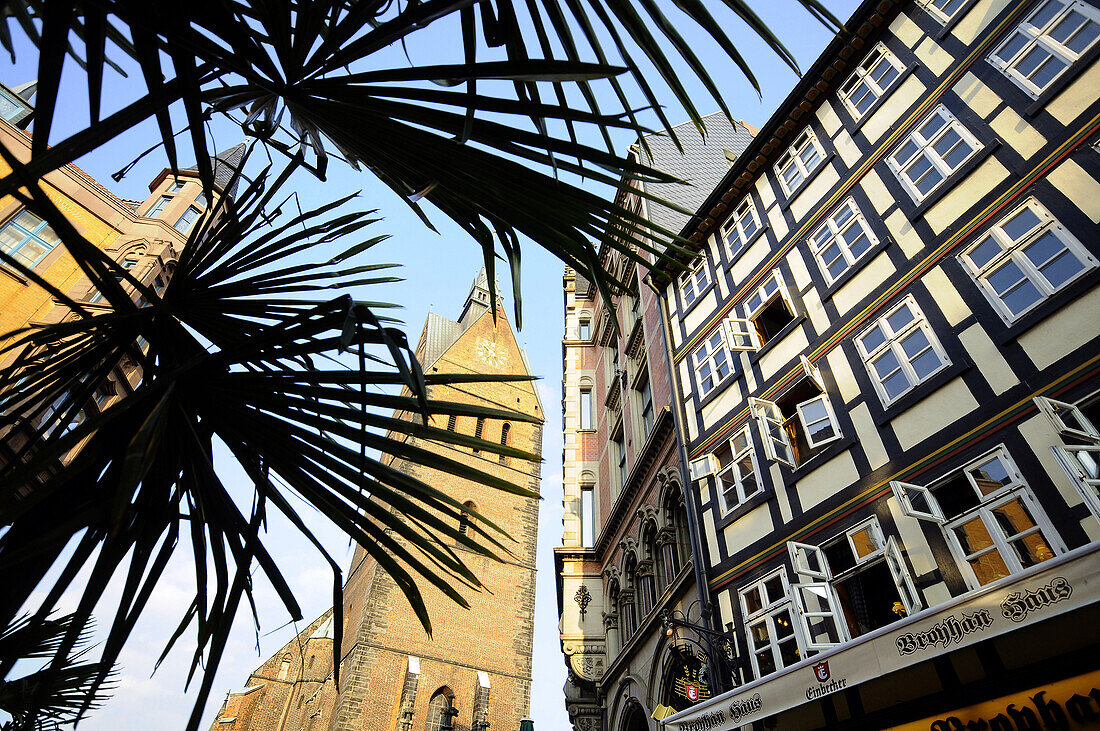 Kramerstraße und Marktkirche, Altstadt, Hannover, Niedersachsen, Deutschland