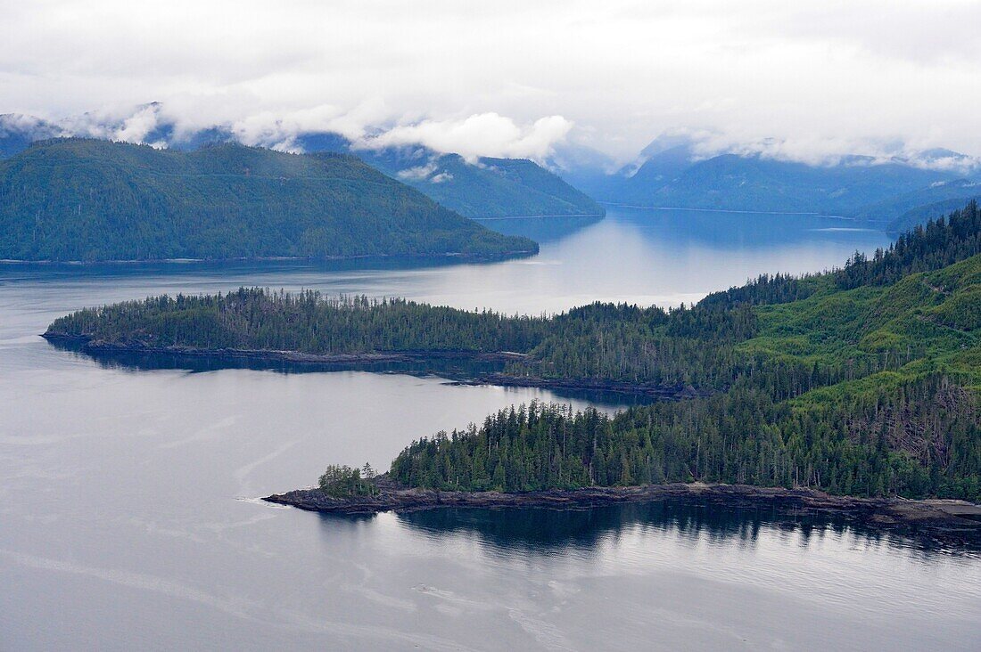 South Moresby island from the air, Haida Gwaii (Queen Charlotte Islands), British Columbia, Canada.