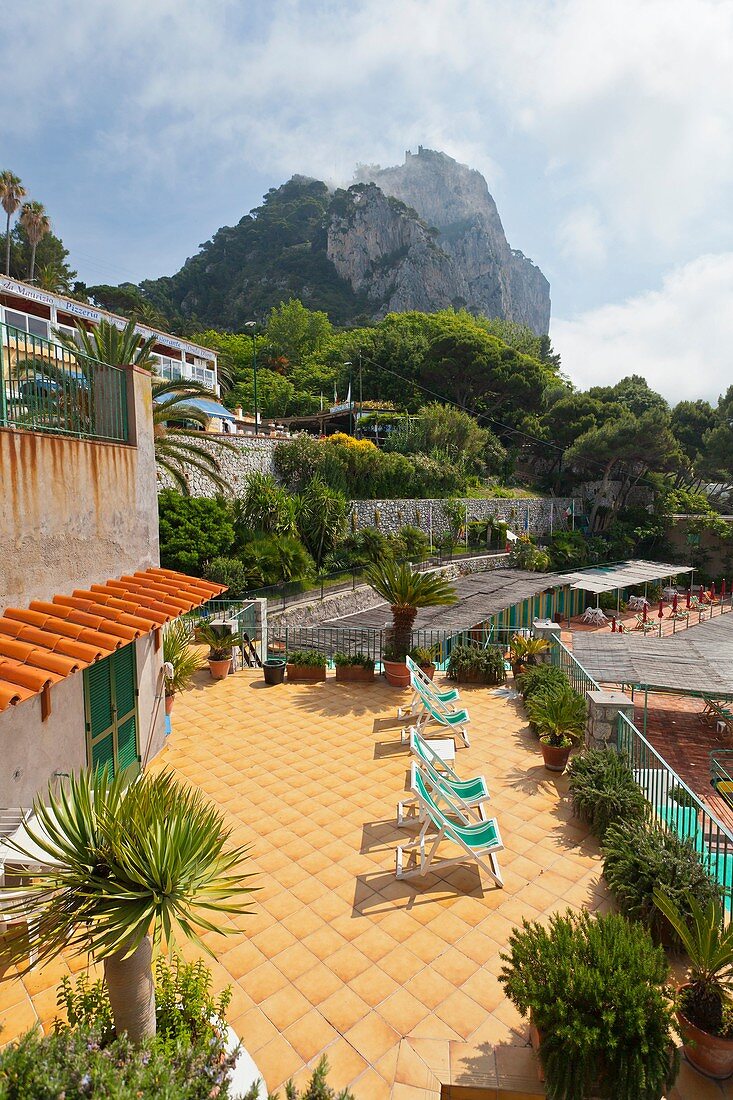 The Marina Piccola on the Island of Capri, Campania, Italy