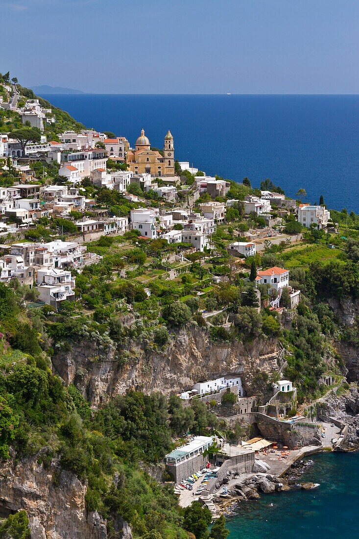 The Amalfi Coast town of Praiano, Italy