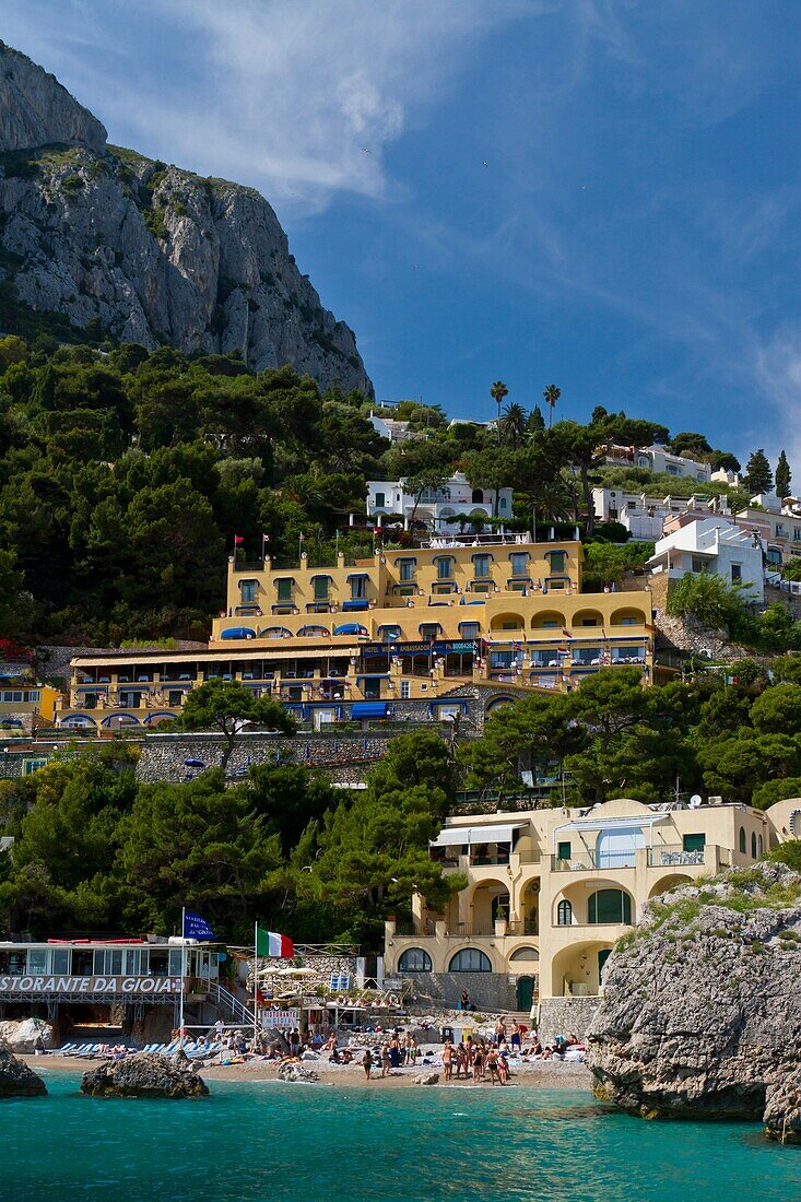 The Marina Piccola on the Island of Capri, Campania, Italy