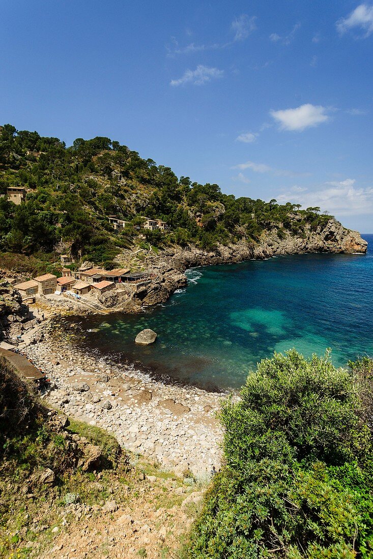 Cala Deia, Deia. Sierra de Tramuntana. Mallorca. Balearic Islands. Spain.