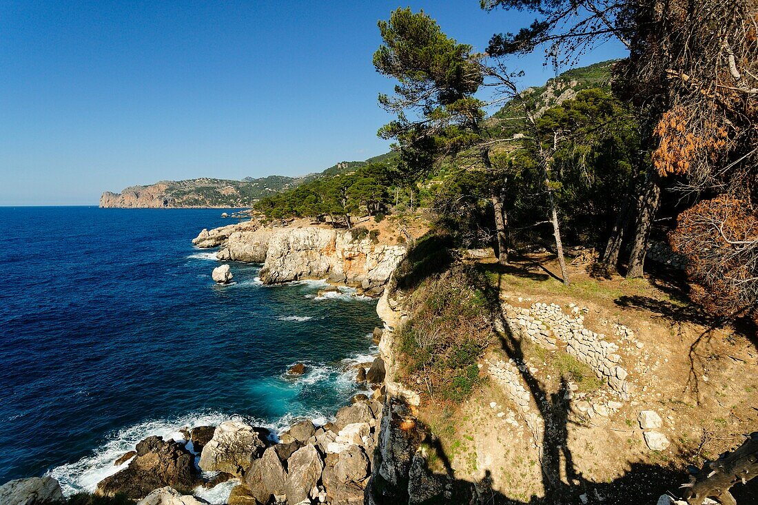 Weg Els Pintors, Deia. Sierra de Tramuntana. Mallorca. Balearische Inseln. Spanien