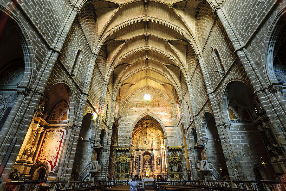 Kloster von San Francisco, gotisch-manuelinisch, XV Jahrhundert, Evora, Alentejo, Portugal, Europa