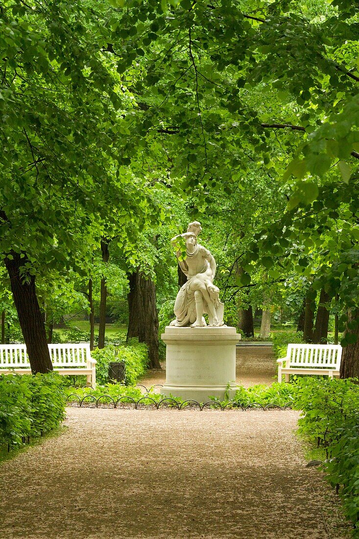 Lazienki Park. Erected in the XVIII c. Warsaw. Poland.