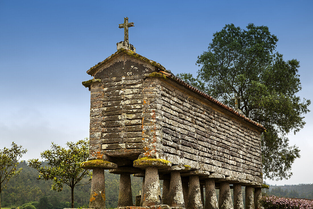 Horreo Santa Eulalia, Dumbria, La Coruña province, Galicia, Spain