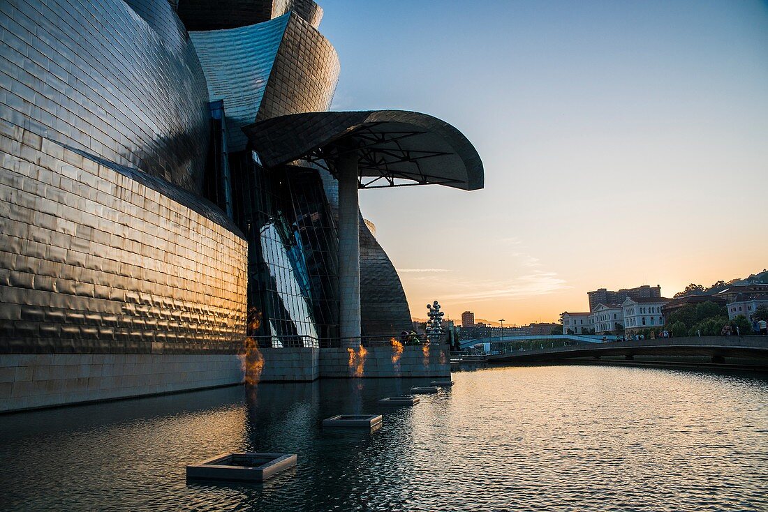 Guggenheim Museum in Bilbao. Basque Country. Spain. Europe.